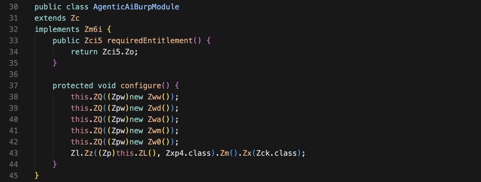The AgenticAiBurpModule class