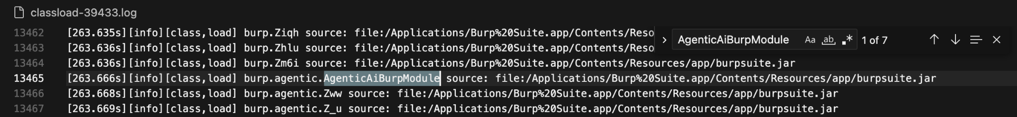 AgenticAiBurpModule is loaded upon startup