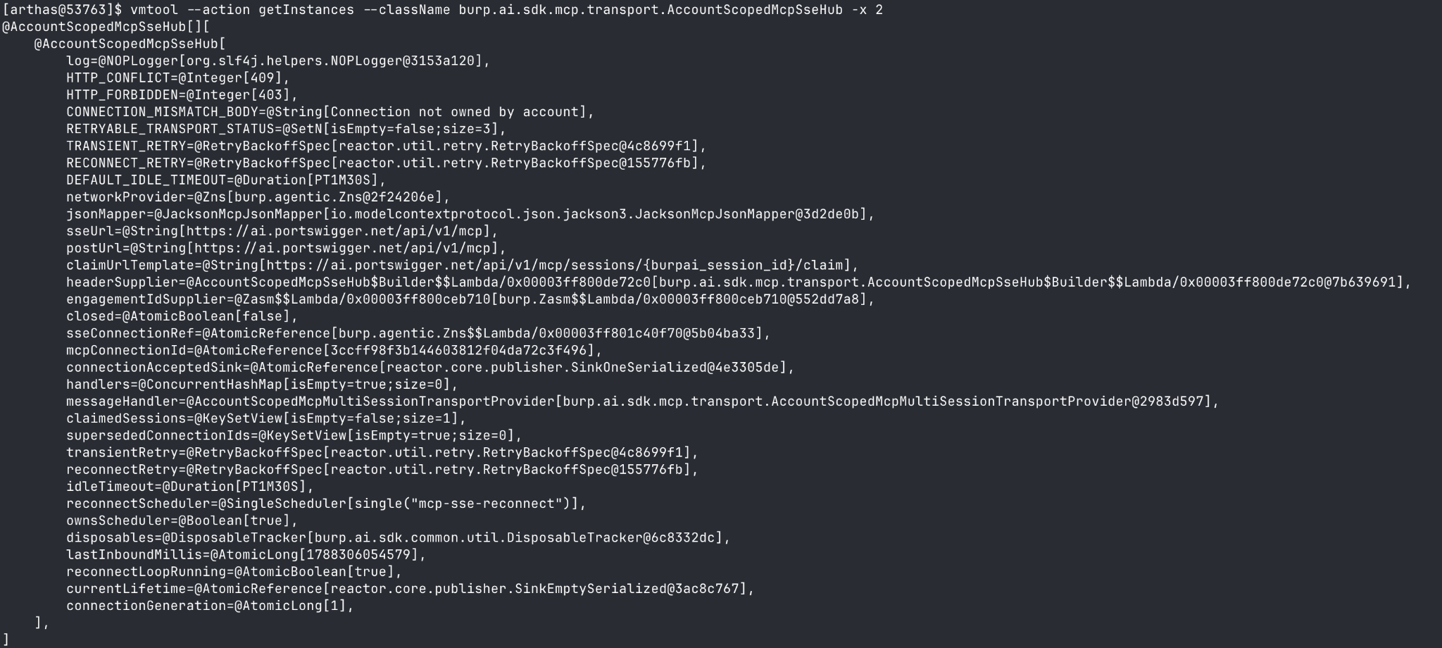 Zns is the network provider class, with the SSE and POST URLs